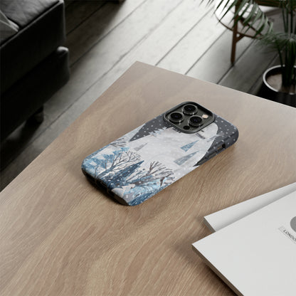 Cute Winter Landscape - Protective Phone Case