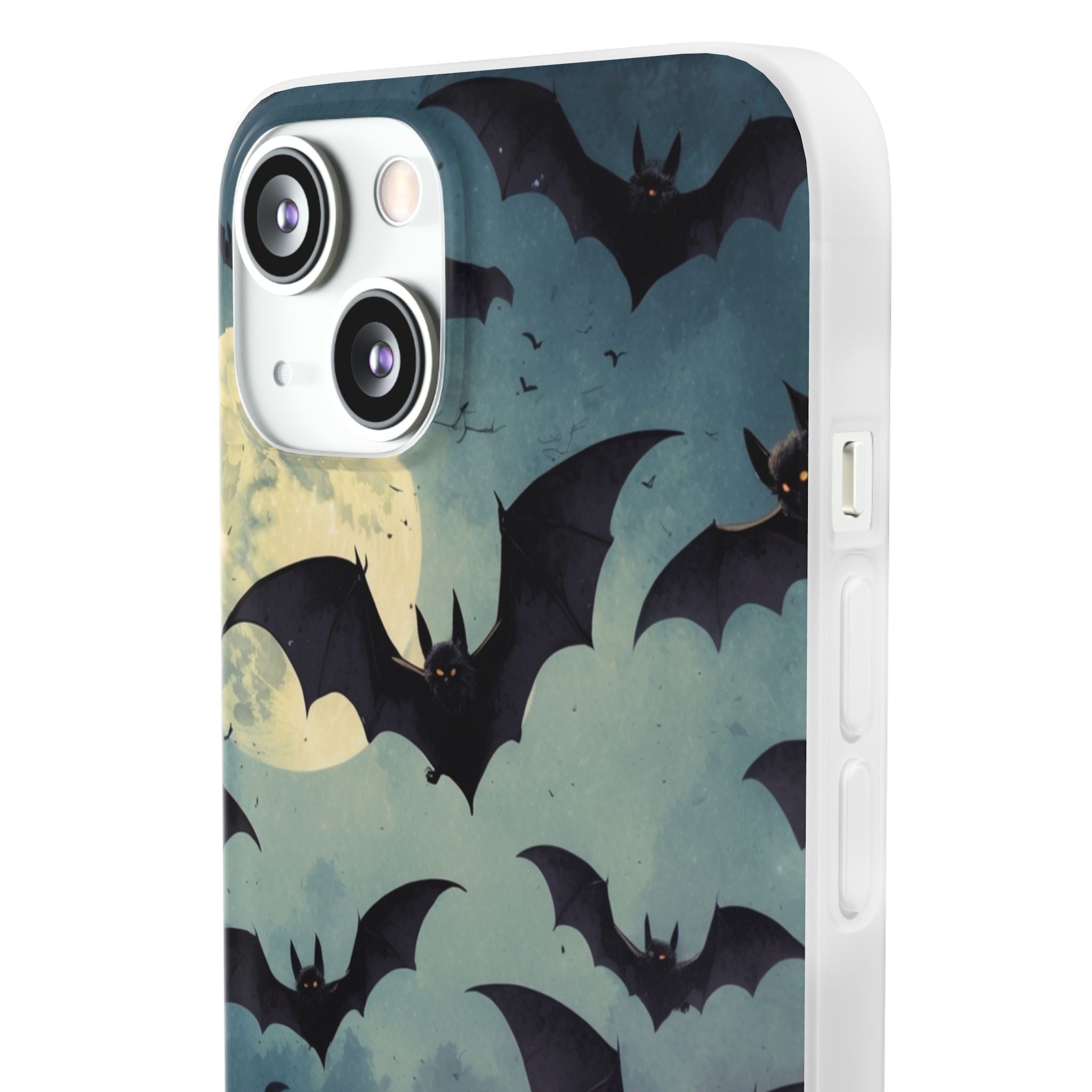 Glowing Bat Swarm iPhone 13 - Soft