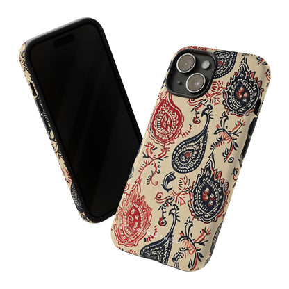 Vintage Paisley Elegance iPhone 15 - Tough Phone Case