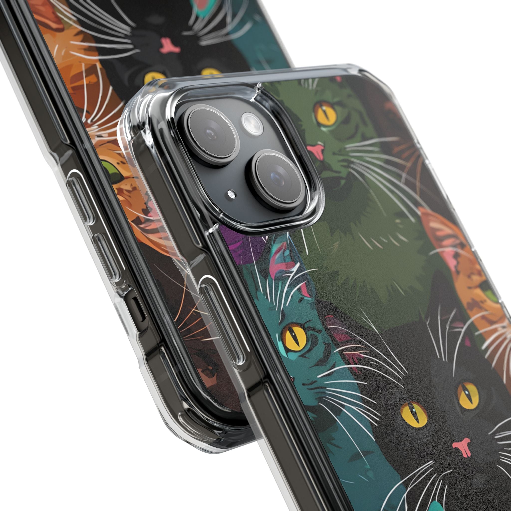 Colorful Cat Charisma iPhone Case - Impact