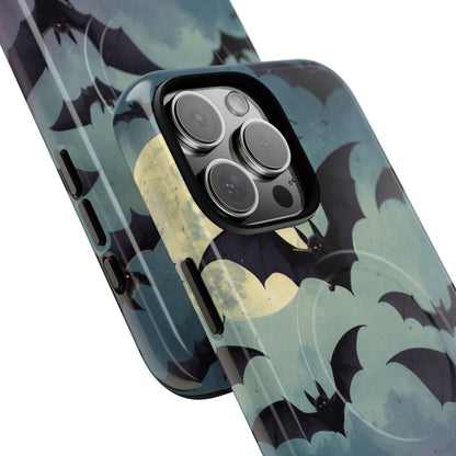 Glowing Bat Swarm iPhone 16 Pro Max Case - Tough+