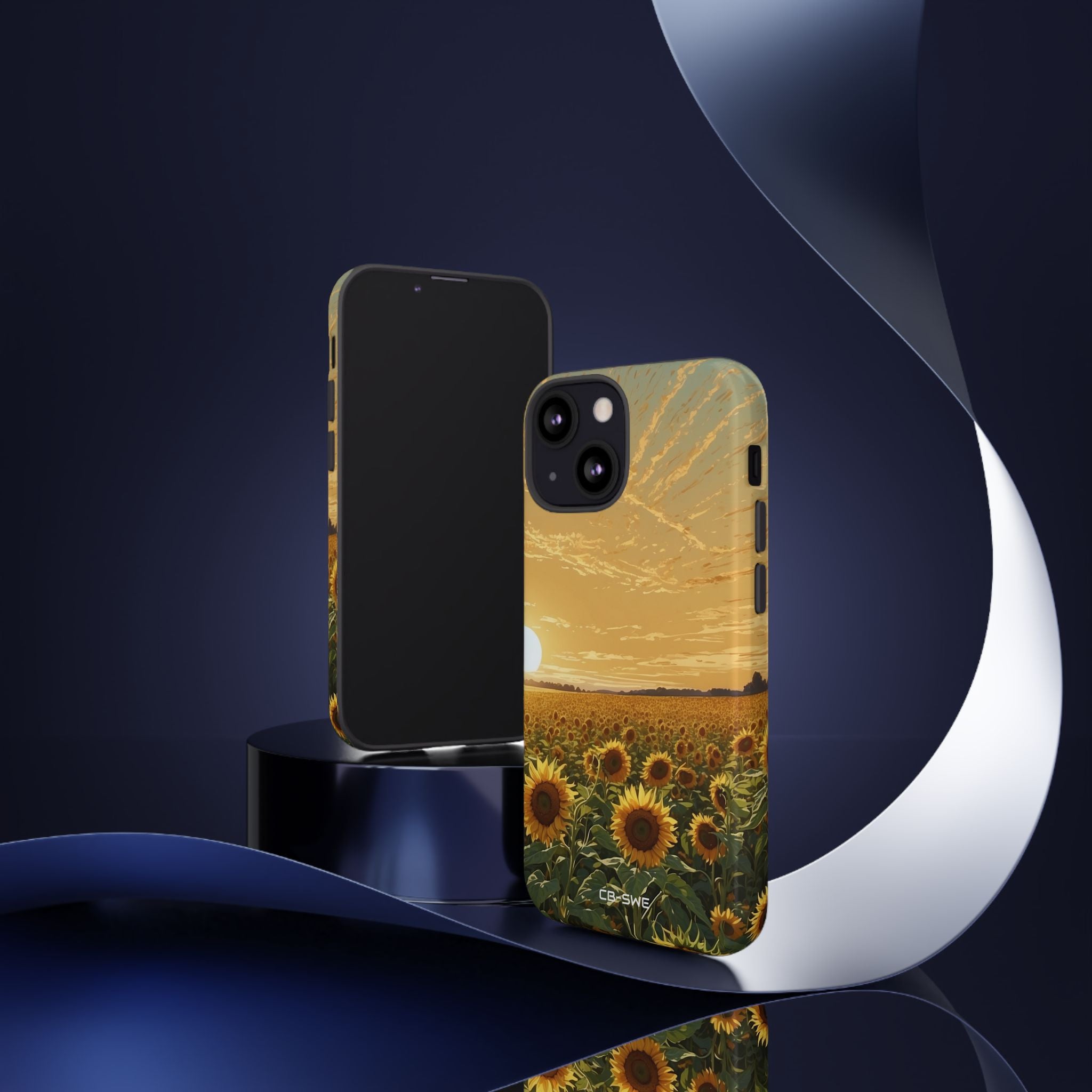 Sunflowers Embrace Sunset - iPhone Case