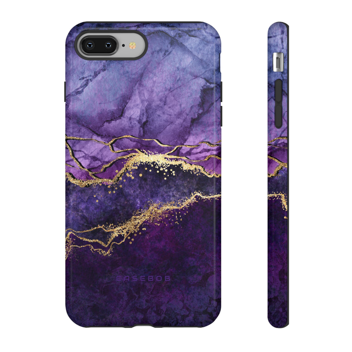 Purple Blue Marble - Protective Phone Case