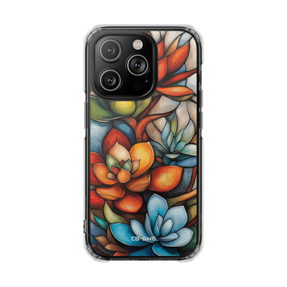 Vibrant Succulent Glow iPhone Case - Impact