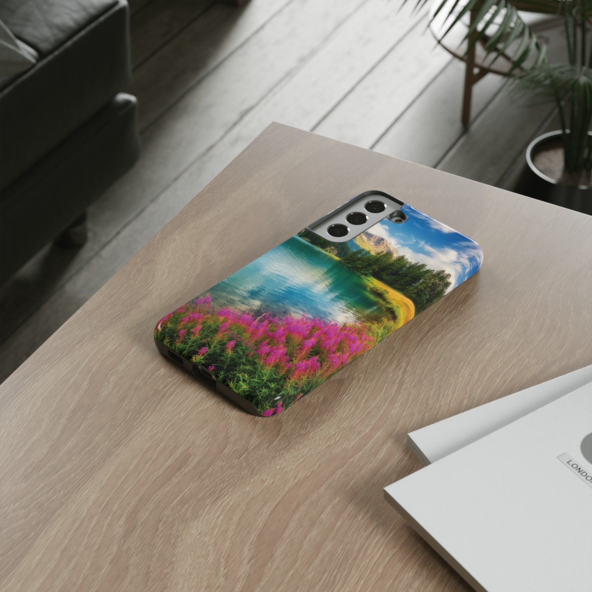 Azure Alpine Lake Phone Case - Protective Phone Case