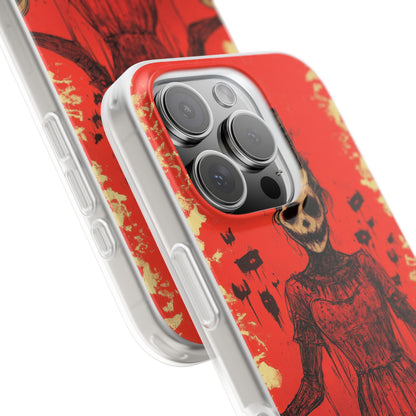 Haunting Scarlet Descent iPhone 16 - Flexi Phone Case