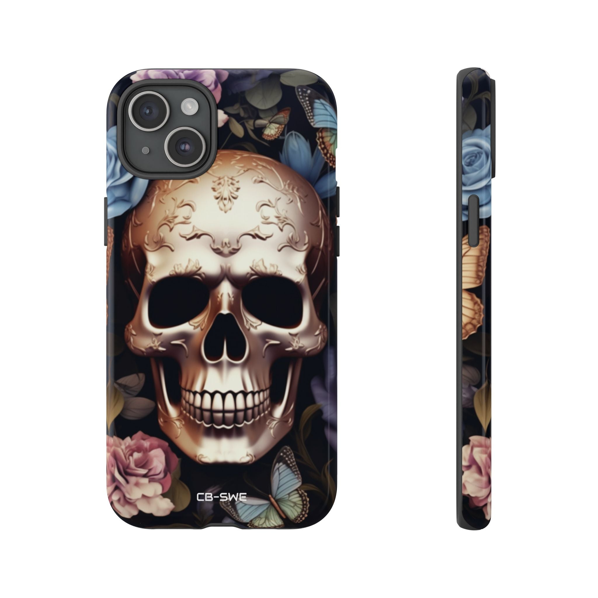 Skull Among Blossoms - iPhone Case