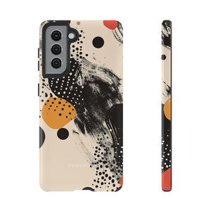 Black Dot Elegance - Protective Phone Case