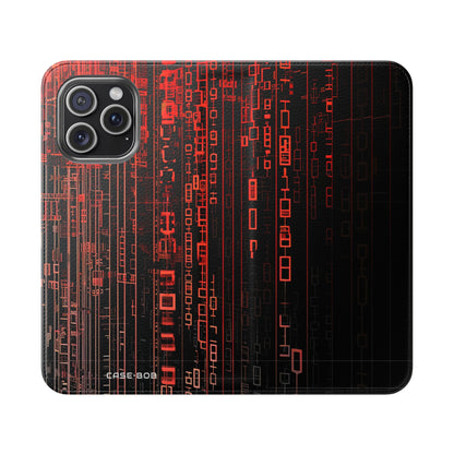 Crimson Columns - iPhone 15 Pro Max Case - Portemonnee