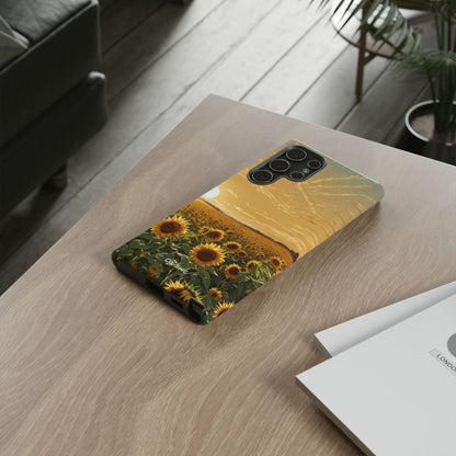 Sunflowers Embrace Sunset - Samsung Case