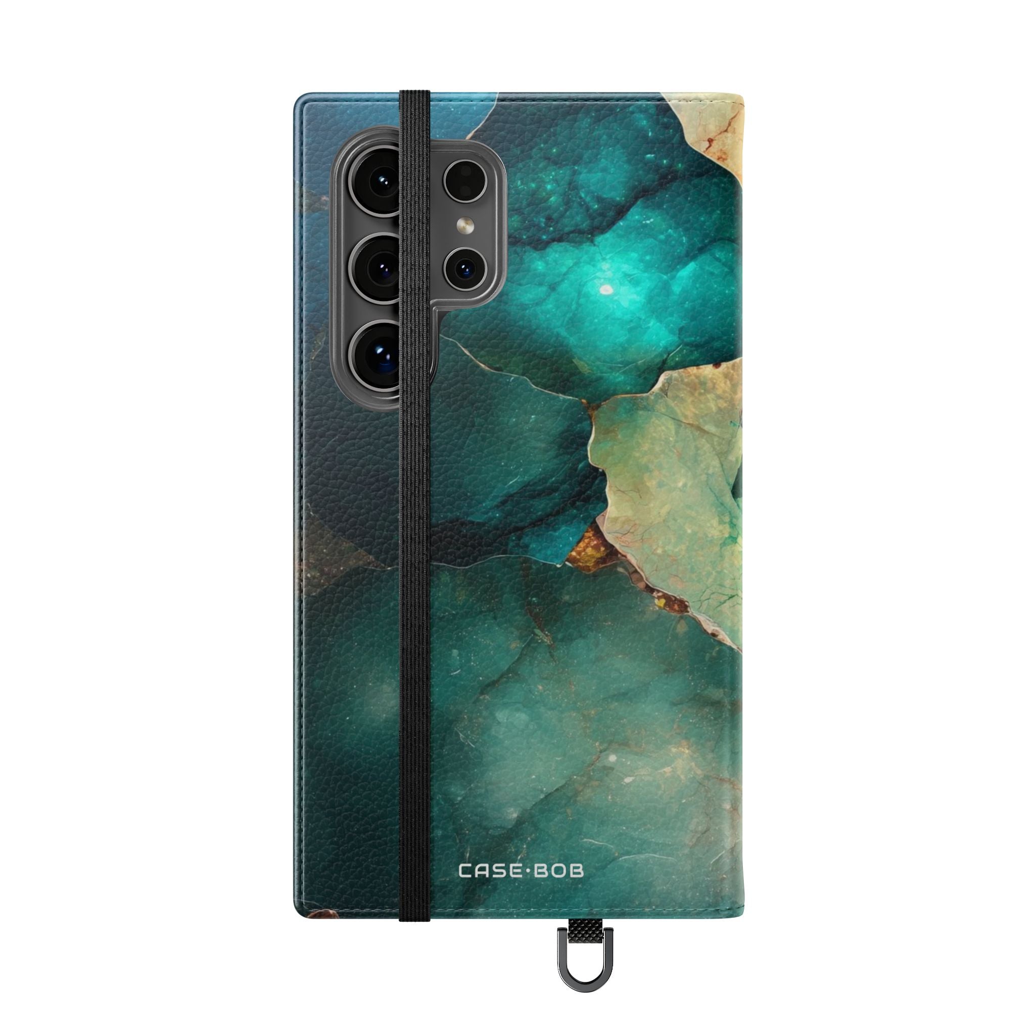 Fractured Gemstone Teal - Samsung S24 Ultra Case - Wallet