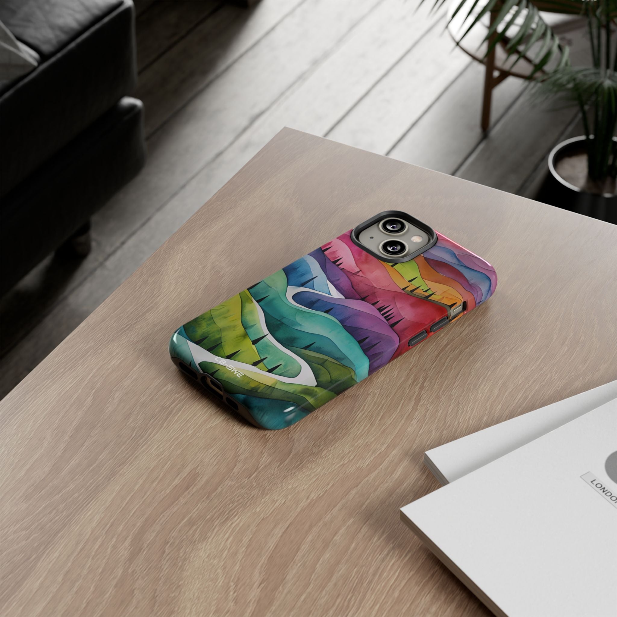 Whimsical Colorful Valleys - iPhone Case