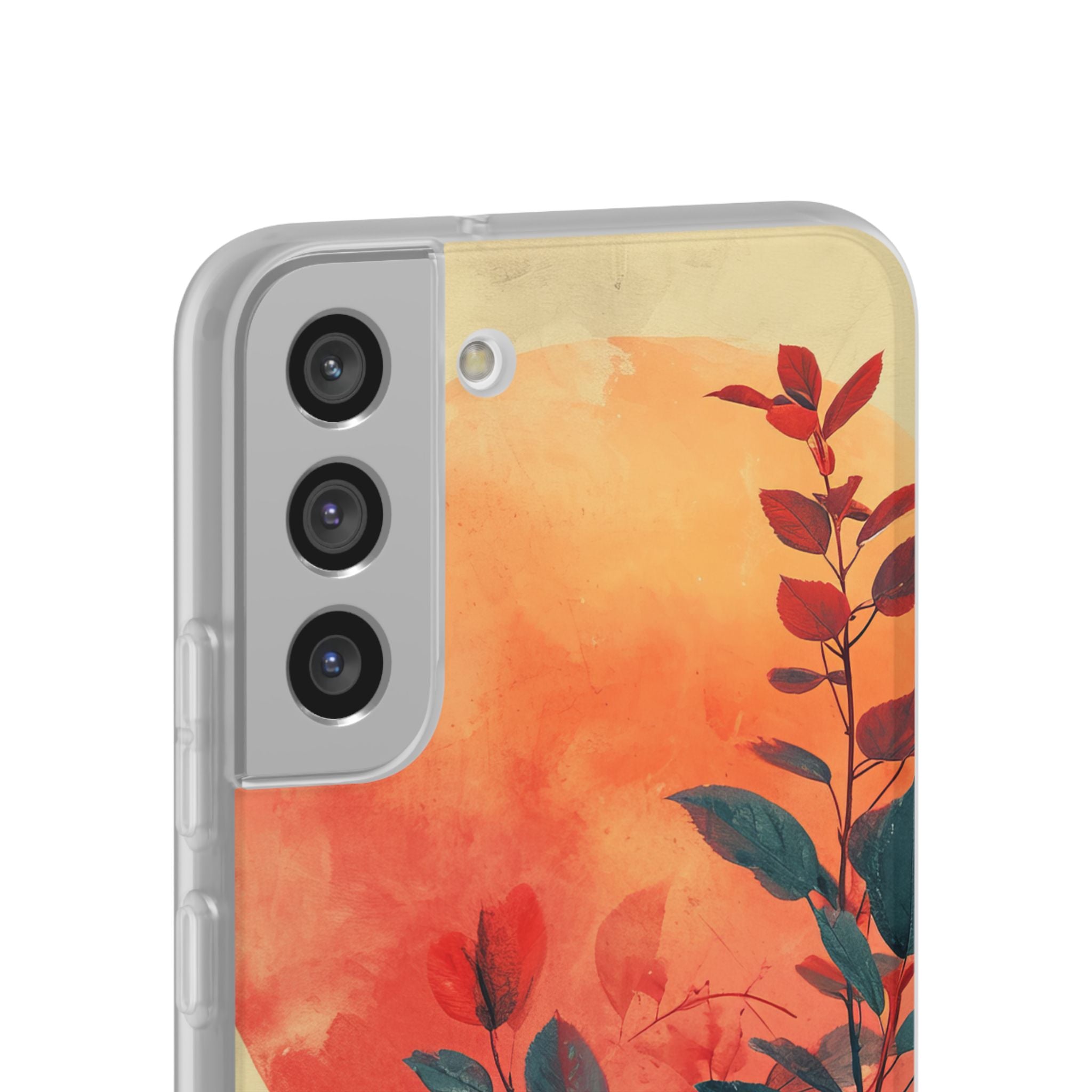 Orange Sun Harmony - Flexi Samsung S22 Phone Case