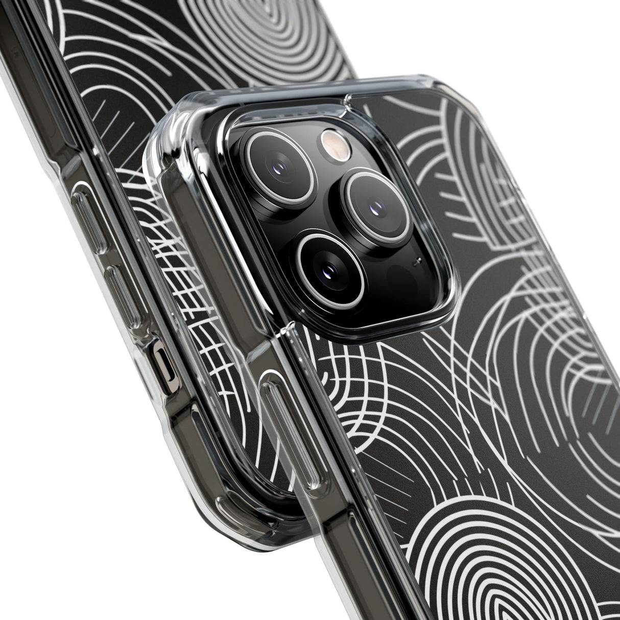 Kompliziertes Labyrinth – Handyhülle für iPhone (Clear Impact – Magnetisch) 