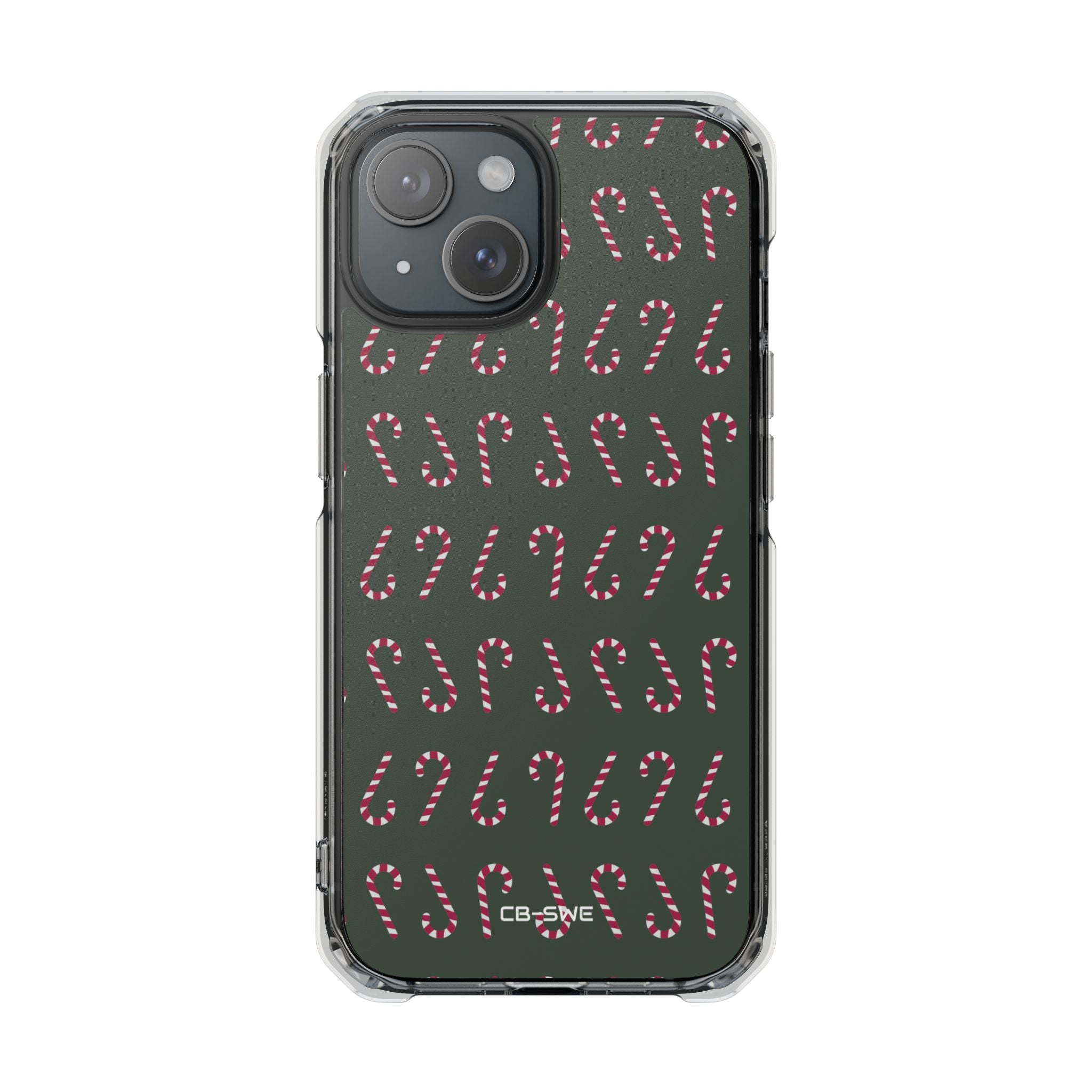 Candy Canes Aligned iPhone Case - Impact