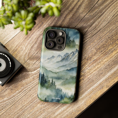 Misty Peaks Emerge - iPhone Case