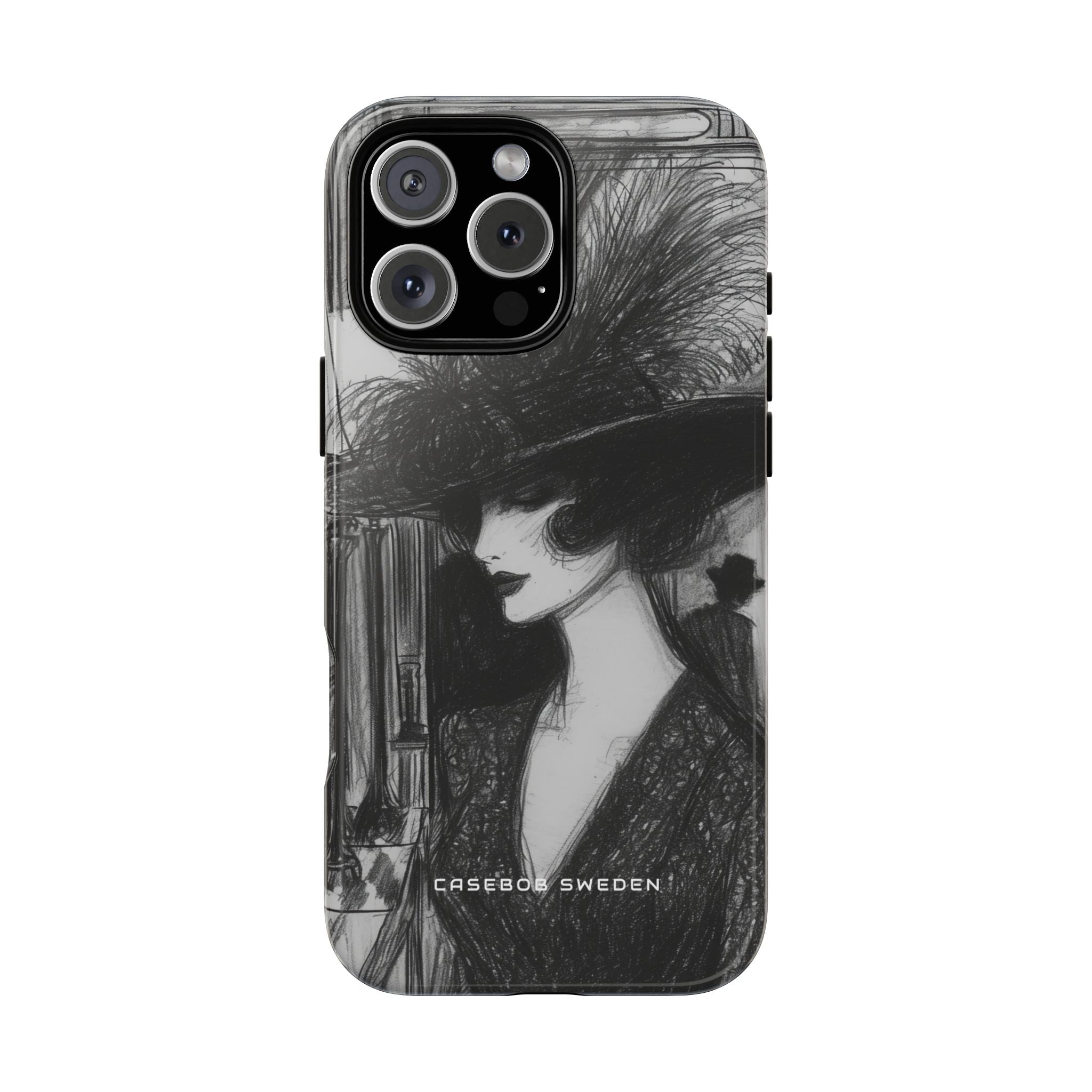 Timeless Elegance in Monochrome iPhone 16 - Tough Phone Case