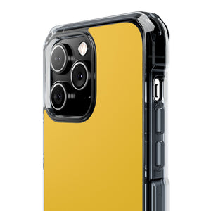 Saffron Yellow | Phone Case for iPhone (Clear Impact Case - Magnetic)