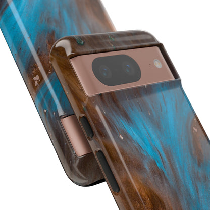 Blue Lagoon Ink Art - Protective Phone Case