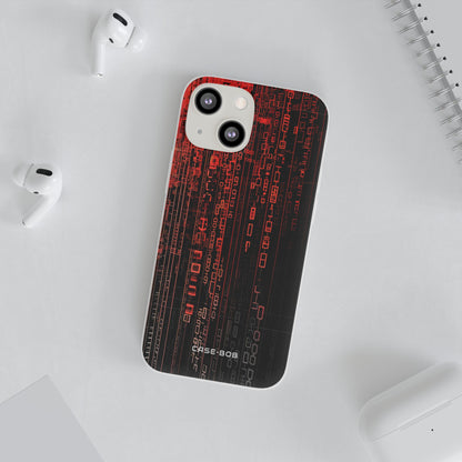 Crimson Glyphs iPhone 13 mini Case - Soft