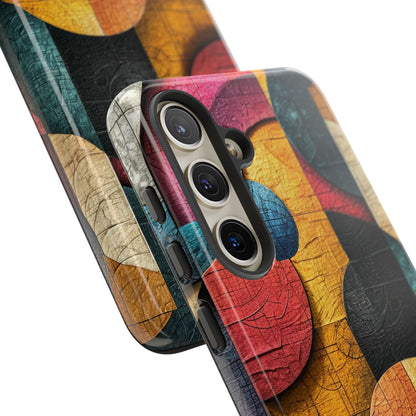 Vibrant Geometric Art - Tough Samsung S24 Phone Case