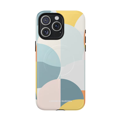 Abstract Geometric Calm - Tough + MagSafe® iPhone 15 Phone Case