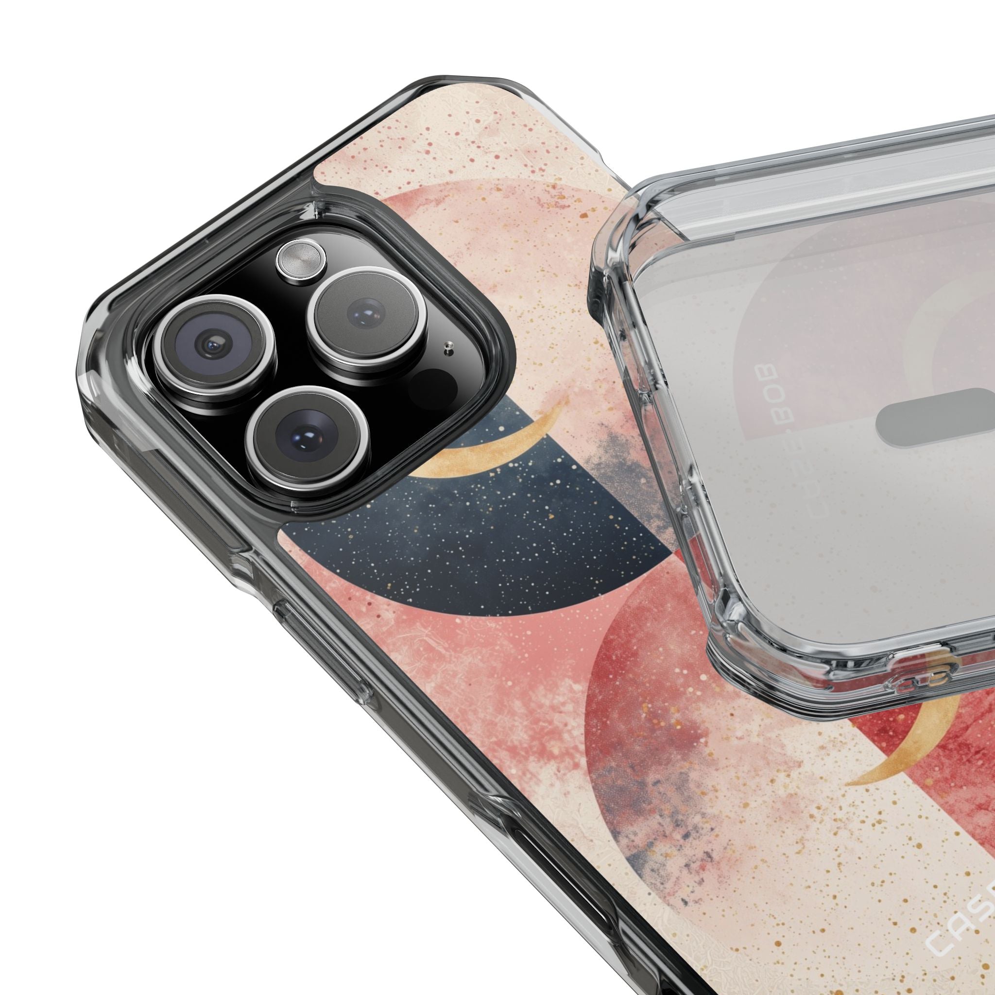 Golden Crescent Circles iPhone 16 Pro Case - Impact