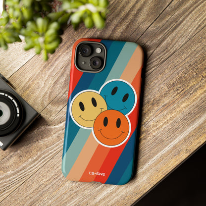 Retro Smiley Harmony - iPhone Case