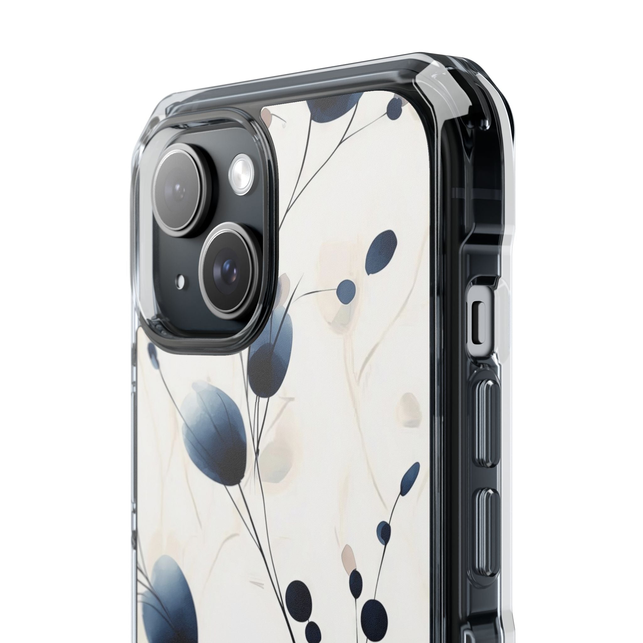 Floral Harmony Blue iPhone Case - Impact