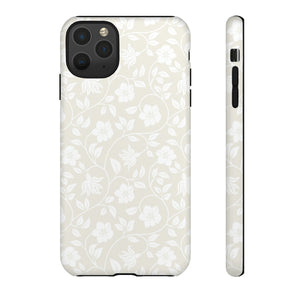 Light Color Floral iPhone case (Protective) - Protective Phone Case