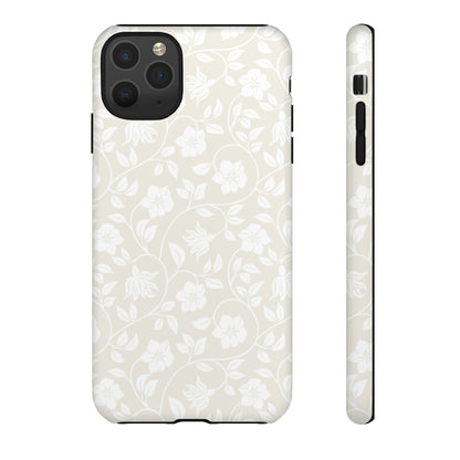 Light Color Floral iPhone case - Protective Phone Case