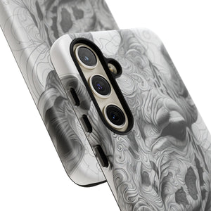 Monochrome Giraffe: Intricate Elegance - For Samsung S24