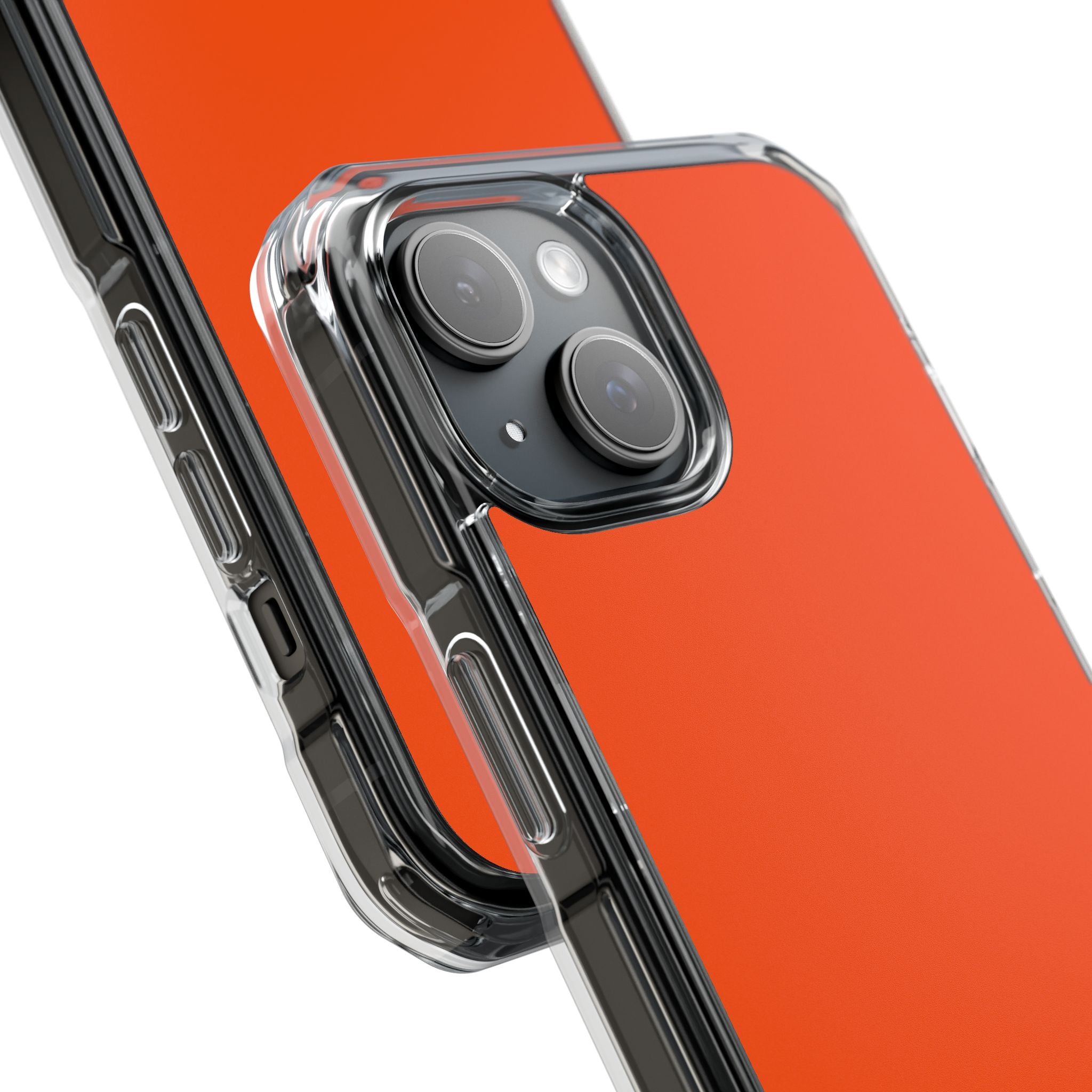 International Orange - Clear Impact Case for iPhone