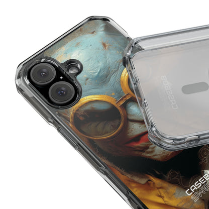 Steampunk Masked Adventurer iPhone 16 - Impact Clear+