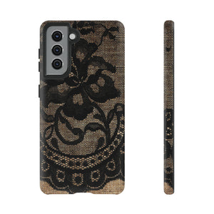 Broomrose Gothic Flower - Protective Phone Case