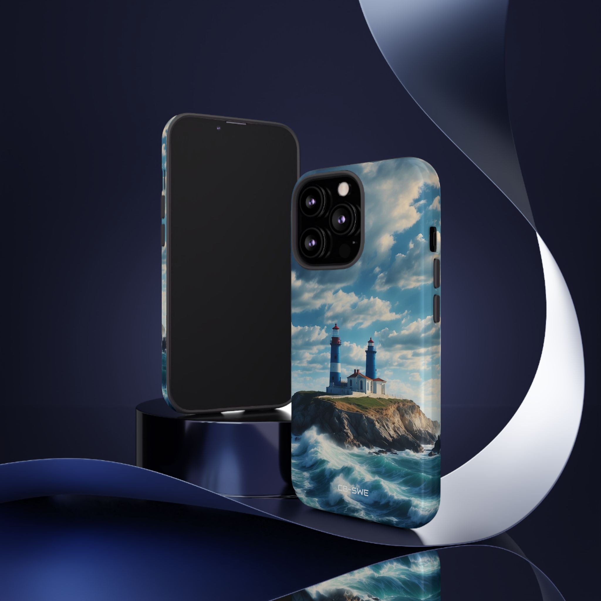 Lighthouse Guards Waves - iPhone Case