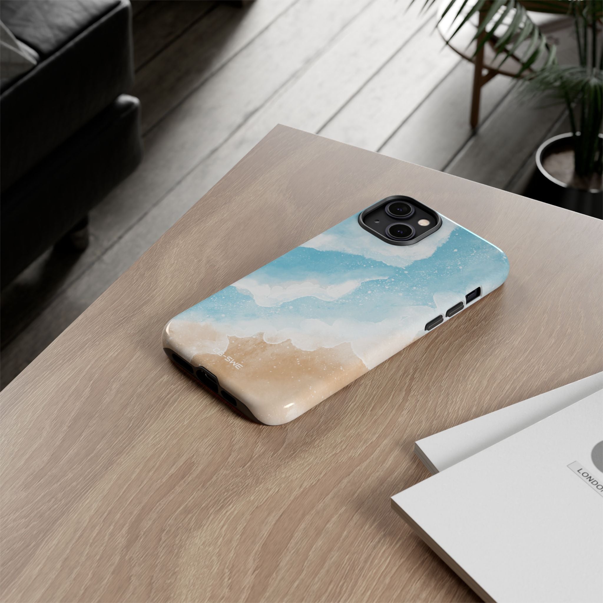Serene Coastal Whispers - iPhone Case