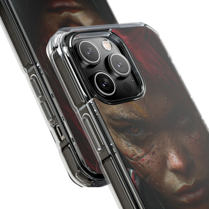 Cyberpunk Rebel Portrait iPhone 14 - Impact Clear+