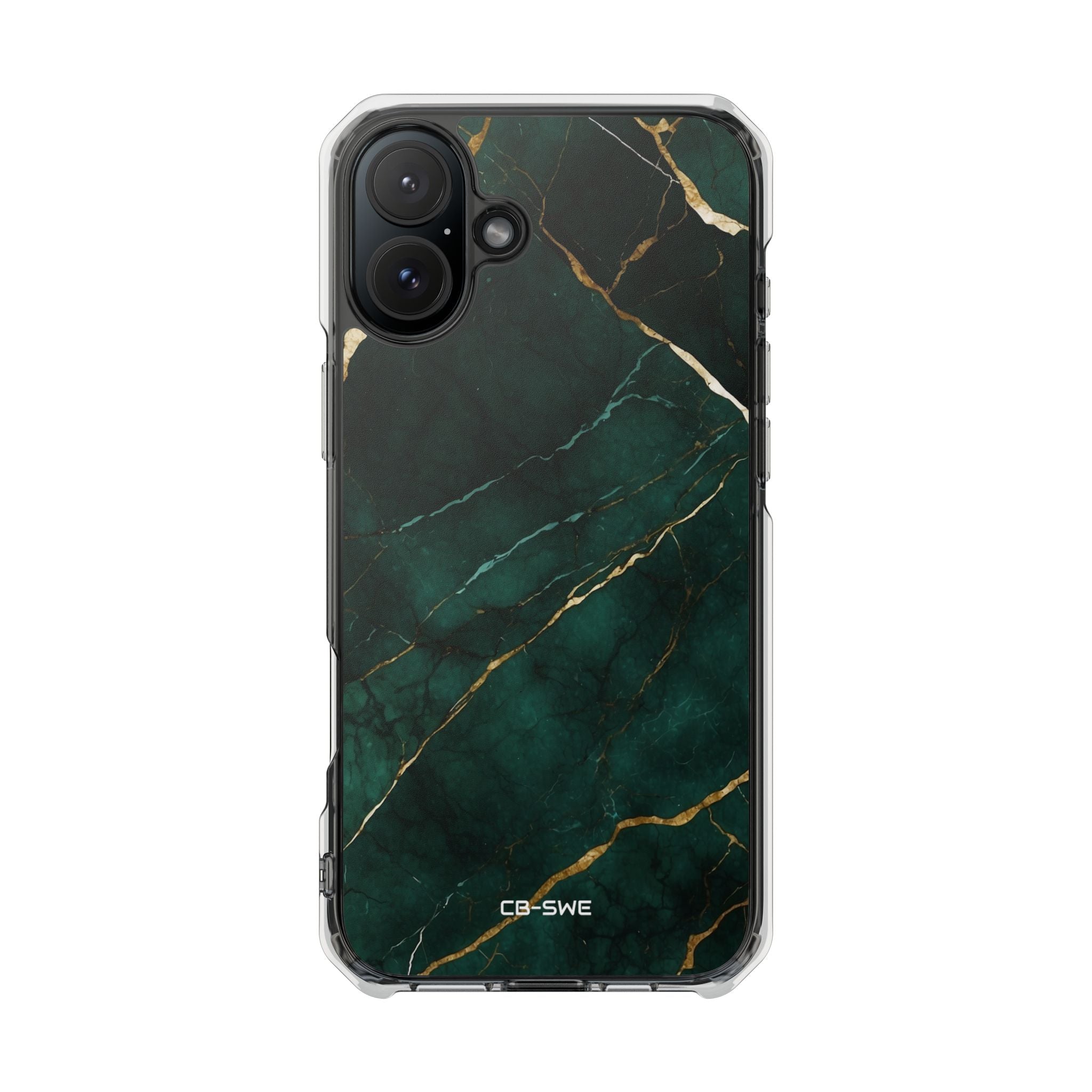 Emerald Veins Flow iPhone Case - Impact