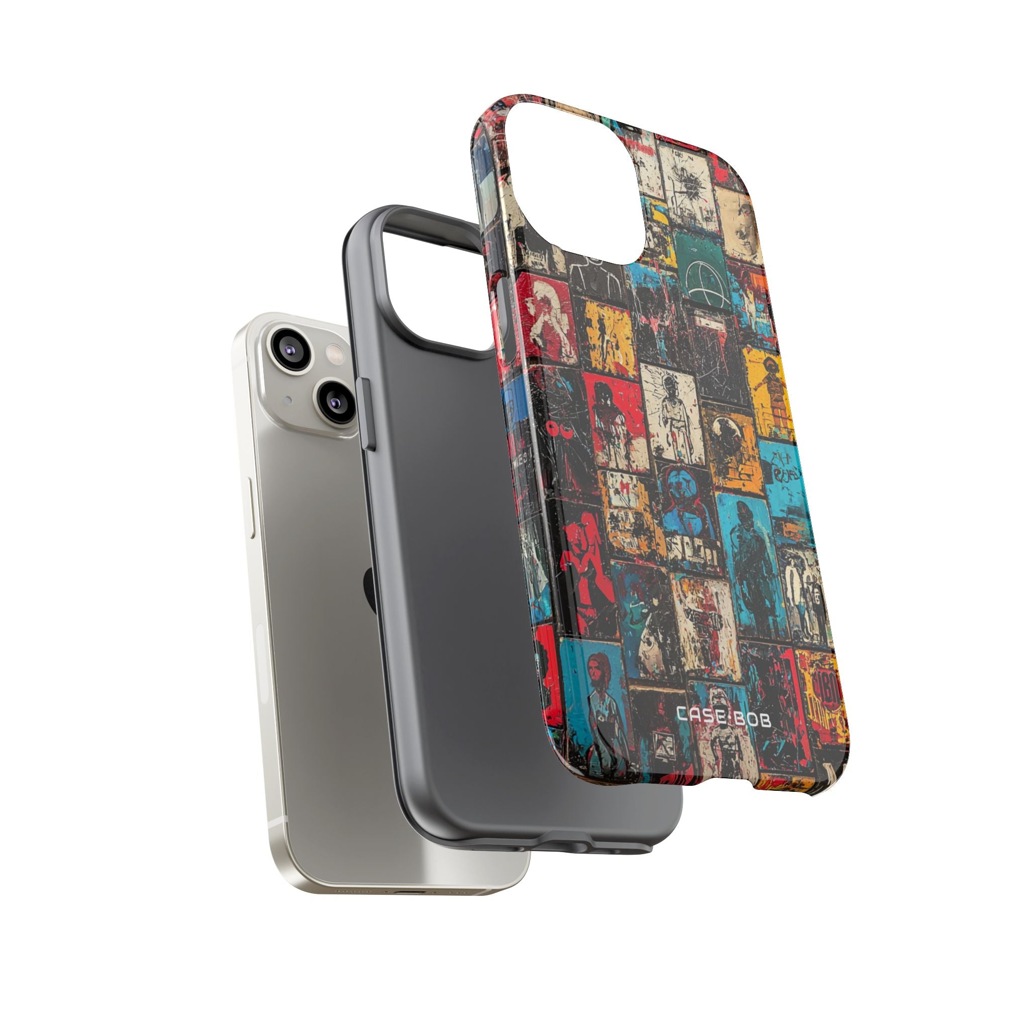 Figured Grid iPhone 14 Case - Tough
