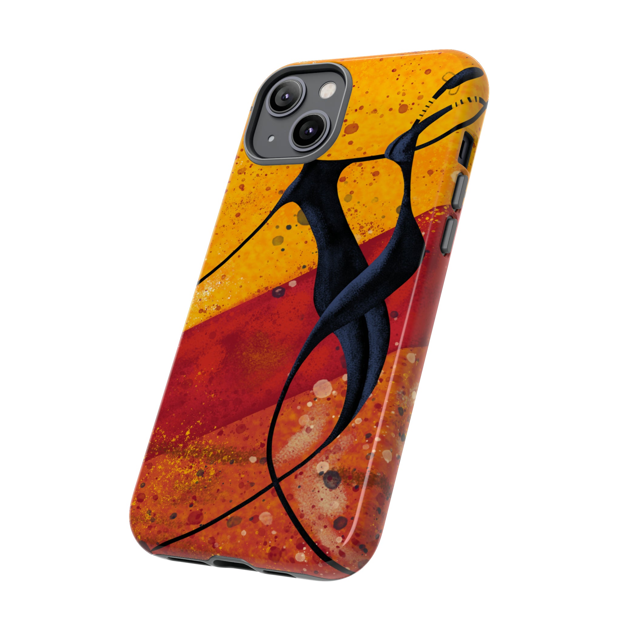 Oil painting - African couple dance - Protective Phone Case