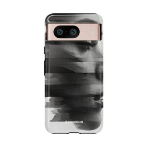 Abstract Glitch Portrait | Protective Phone Case for Google Pixel