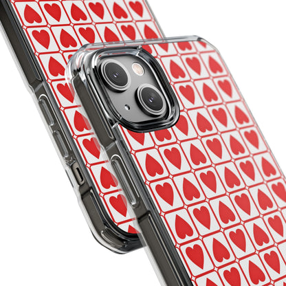 Hearts In Squares iPhone Case - Impact