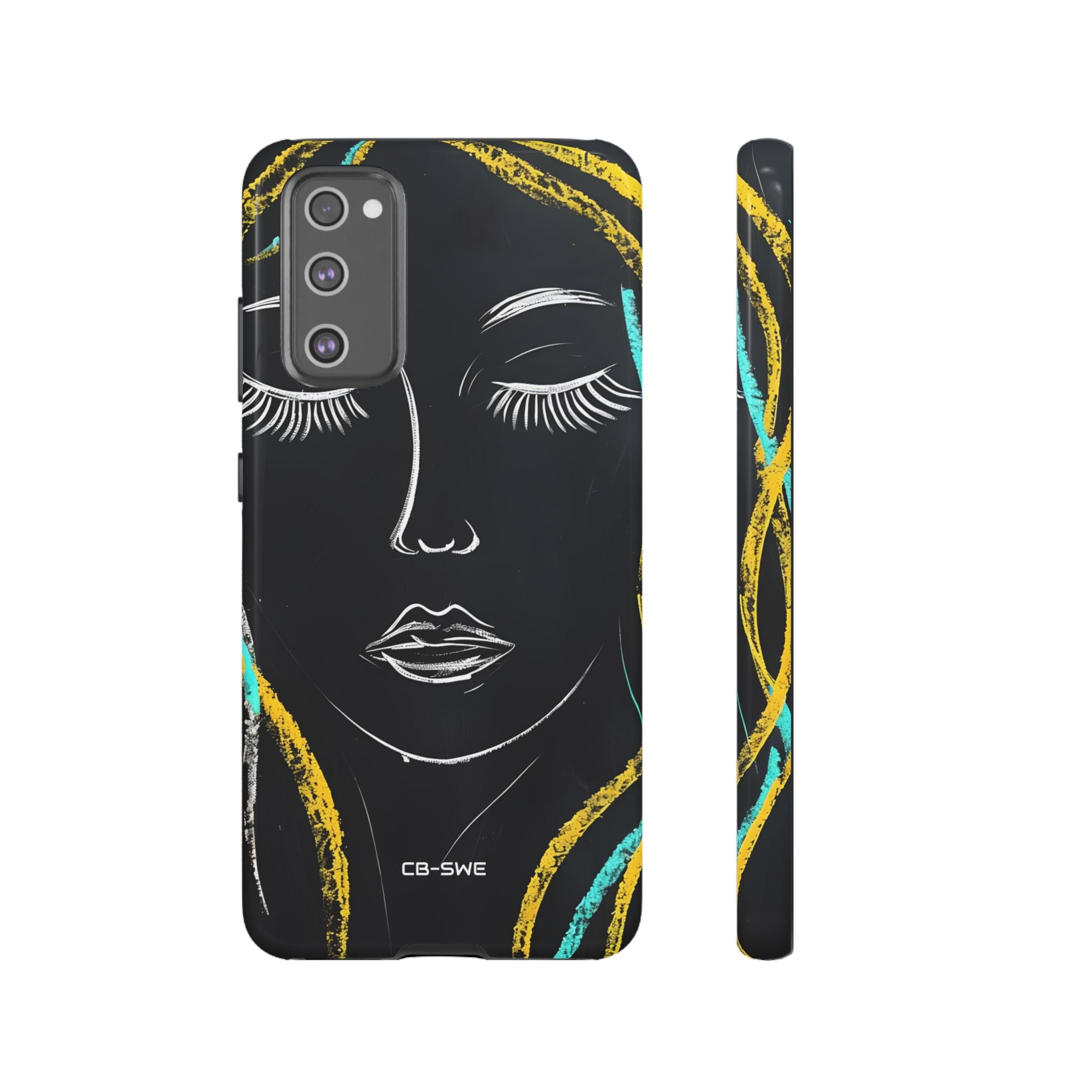 Vivid Minimalist Portrait - Samsung Case