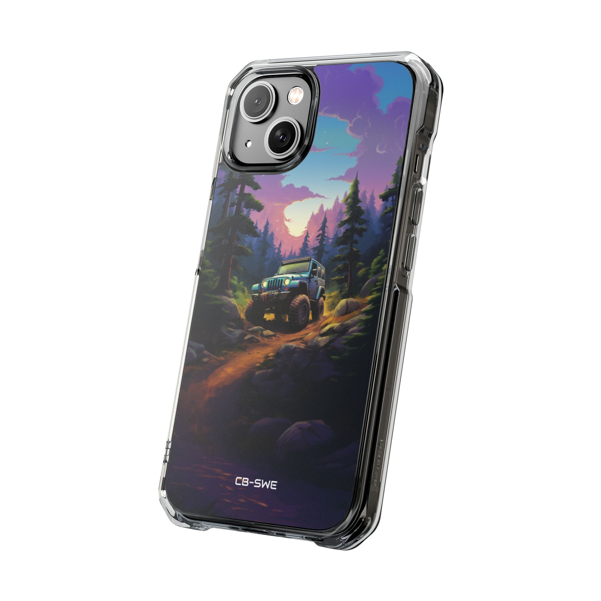 Sunset Forest Drive iPhone Case - Impact