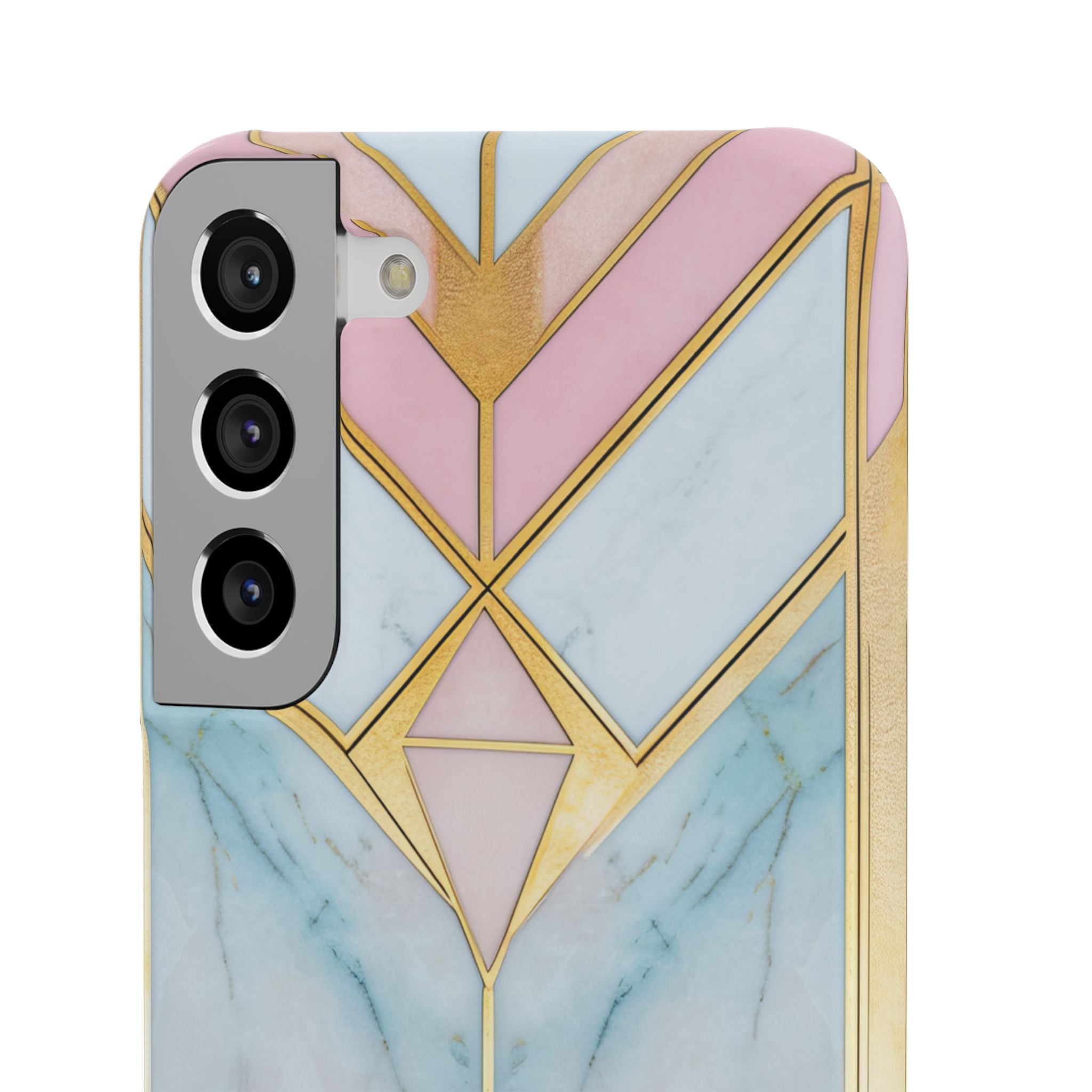 Gold Pink Art Deco - Slim Samsung S22 Phone Case