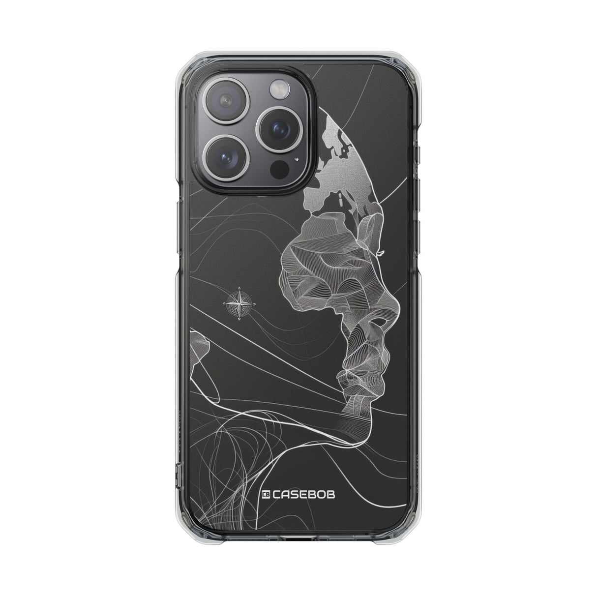 Fluid Earth Harmony - Phone Case for iPhone (Clear Impact - Magnetic)