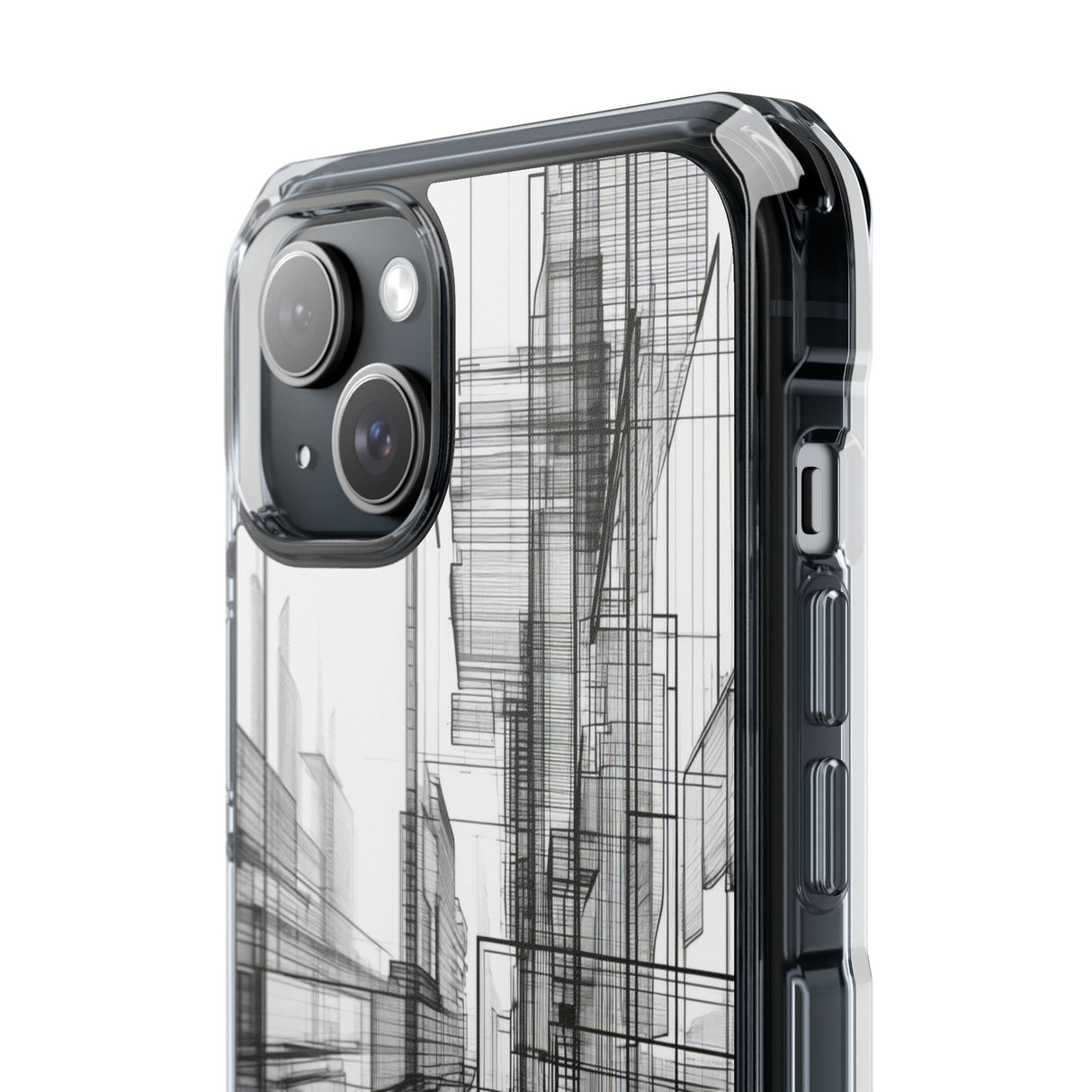 Architectural Maze - Phone Case for iPhone (Clear Impact - Magnetic)