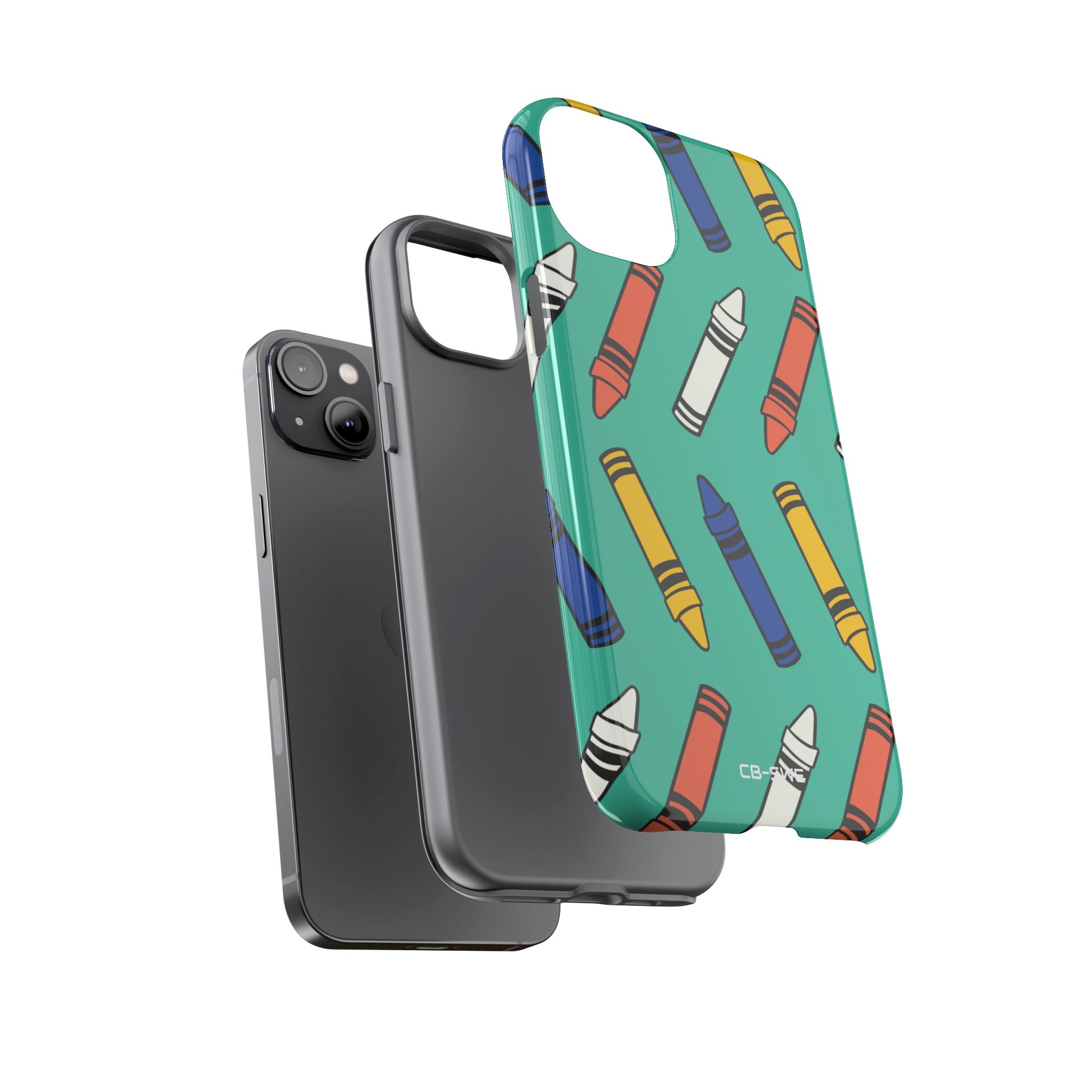 Crayons Dance Playfully - iPhone Case