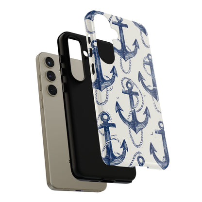 Navy Anchor Loop Samsung S24 Plus Case - Tough
